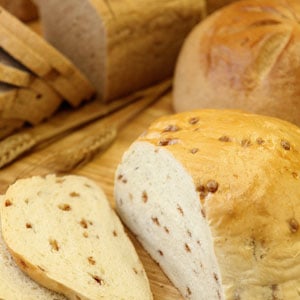 Photo of a loaf of Cinnamon Chip bread