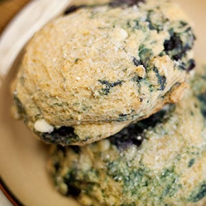 This is a photo of a cream cheese scone