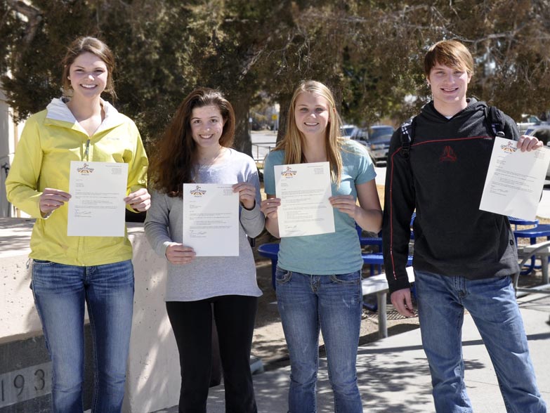 Photo of the recipients of Great Harvest scholarships