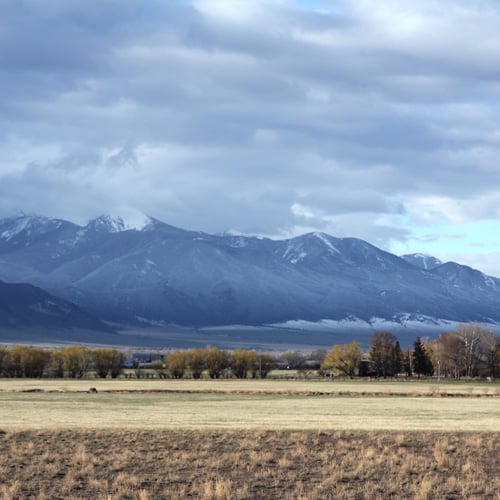 This a photo of a mountain scene near Dillon, Montana