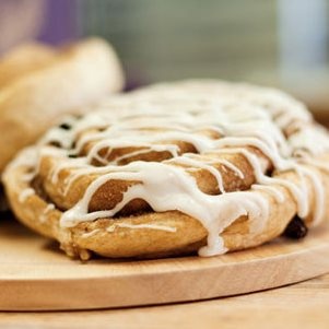 This is a photo of a cinnamon roll