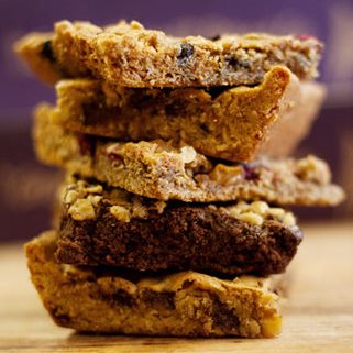 Photo of several Great Harvest bars stacked on top of each other